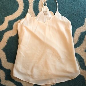J. Crew Factory Scalloped Cami